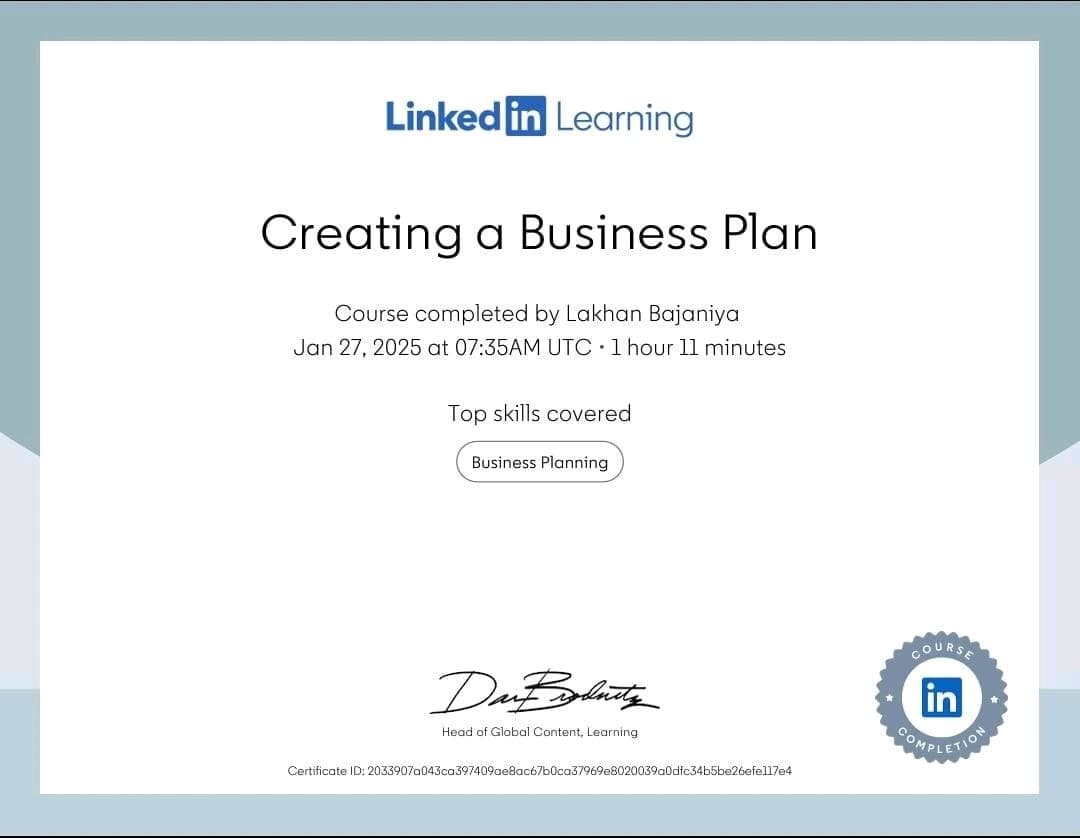 Creating a Business Plan